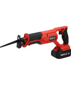 Пила шаблева акумуляторна YATO : Li-Ion 18 В, 4 АГод, товщина відрізу- 150/ 6 мм дерево/ метал, фото  | SNABZHENIE.com.ua