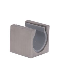 Держатель лейки для ручного душа квадратный Lidz (28х28,5х28) для смесителей для гигиенического душа Kubis 111 Nickel LDKUB282852849517, фото  | SNABZHENIE.com.ua