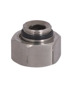 Гайка смесителя и стойки с футоркой Lidz (31,3х28х15) для смесителей и душевых систем Kubis Nickel LDKUB3132815N49531, фото  | SNABZHENIE.com.ua