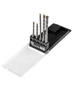 Набір свердел по бетону GRAPHITE SDS Plus 5x6x110мм, 6x8x10x160мм, кейс, 5шт, фото  | SNABZHENIE.com.ua