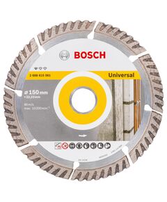 Алмазный отрезной круг BOSCH 150мм, 22,23мм, Standard Universal, фото  | SNABZHENIE.com.ua