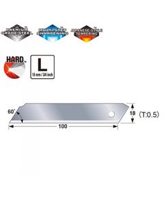 Лезвие 18 мм TAJIMA SOLID Endura-Blade LCB50SN, 10 шт., фото  | SNABZHENIE.com.ua