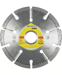 Алмазный диск KLINGSPOR DN 600 U Supra 80 x 6 x 22,23 мм, для швов в стяжках, штукатурке, газобетон (330630), фото  | SNABZHENIE.com.ua