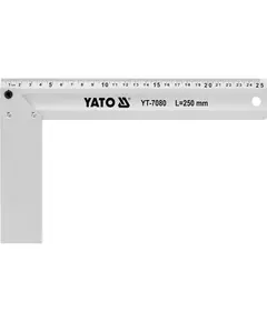 Уголок столярный алюминиевый YATO l = 250 мм (YT-7080), фото  | SNABZHENIE.com.ua
