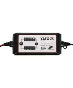 Перетворювач напруги YATO з мережі 230 В AC 6-12 В DC, для підзарядки акумуляторів, 4А, 5-120 А/год (YT-83032), фото  | SNABZHENIE.com.ua