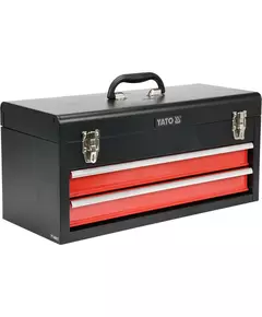 Ящик для инструмента металлический YATO с 2-мя ящиками, 218 х 255 х 520 мм (YT-08872), фото  | SNABZHENIE.com.ua