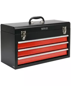 Ящик для інструменту металевий YATO з трьома ящиками, 218 х 300 х 520 мм (YT-08873), фото  | SNABZHENIE.com.ua