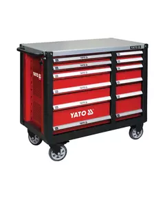Шкаф-тележка для инструментов YATO с 12 ящиками, 1000 x 1130 x 570 мм (YT-09003), фото  | SNABZHENIE.com.ua