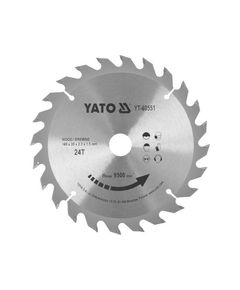 Диск пильный YATO 160x20x2.2 мм, 24 зуба, по дереву, фото  | SNABZHENIE.com.ua