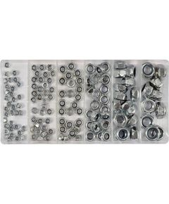 Набір самозажимних гайок М4-М10 YATO 146 шт у пластиковій коробці, фото  | SNABZHENIE.com.ua