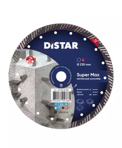 Коло алмазне відрізне по бетону DISTAR Turbo Super Max 232 x 2,6 x 15 x 22,23 (10115502018), фото  | SNABZHENIE.com.ua