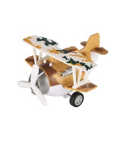 Літак металевий інерційний Same Toy Aircraft світло, музика, коричневий, фото  | SNABZHENIE.com.ua