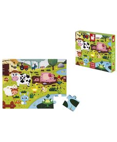 Пазл тактильний Janod Тварини на фермі 20ел, фото  | SNABZHENIE.com.ua