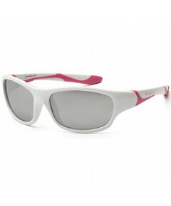 Дитячі сонцезахисні окуляри Koolsun Sport, 6-12р, біло-рожевий, фото  | SNABZHENIE.com.ua