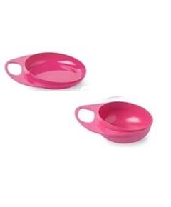 Дитяча тарілка Nuvita глибока і дрібна, 6міс+, 2шт, рожевий, фото  | SNABZHENIE.com.ua