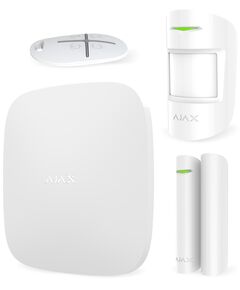 Комплект охоронної сигналізації Ajax StarterKit, hub, motionprotect, doorprotect, spacecontrol, jeweller, бездротовий, білий (20288.56.WH1), фото  | SNABZHENIE.com.ua
