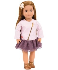 Лялька Our Generation Віена в рожевій шкіряній куртці 46см, фото  | SNABZHENIE.com.ua