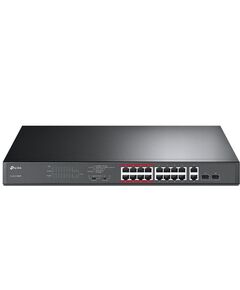 Комутатор TP-LINK TL-SL1218MP 16x1FE (16xPoE), 2xSFP, 192Вт, Некерований, фото  | SNABZHENIE.com.ua