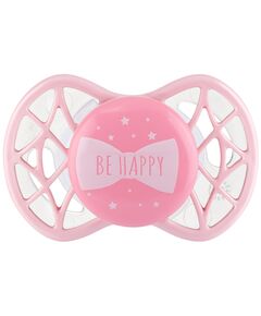 Пустушка Nuvita Air55 Cool 0міс+, симетрична, з ковпачком, BE HAPPY рожевий кварц, фото  | SNABZHENIE.com.ua