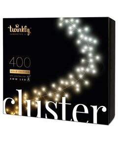 Гірлянда Smart LED Twinkly Cluster AWW 400 IP44 6м кабель чорний, фото  | SNABZHENIE.com.ua