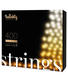 Гірлянда Smart LED Twinkly Strings AWW 400 IP44 32м кабель чорний, фото  | SNABZHENIE.com.ua