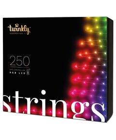 Гірлянда Smart LED Twinkly Strings RGB 250 IP44 20м кабель чорний, фото  | SNABZHENIE.com.ua