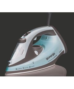 Праска Gorenje, 2200Вт, 280мл, паровий удар -90гр, верт. відпарювання, антинакип, автовідключення, керам. підошва, бордовий, фото  | SNABZHENIE.com.ua