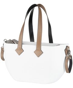 Сумка Nuvita MyMia ручки шкіра, килимок, ремені для коляски, біло-коричневий, фото  | SNABZHENIE.com.ua