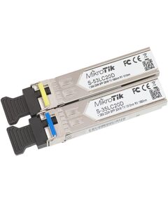 Комплект SFP-Трансиверiв MikroTik S-3553LC20D (S-35LC20D, S-53LC20D по 1шт), SM, 20км, фото  | SNABZHENIE.com.ua