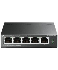 Комутатор TP-LINK TL-SG1005LP 5xGE (4xPoE), 40Вт, Некерований, фото  | SNABZHENIE.com.ua