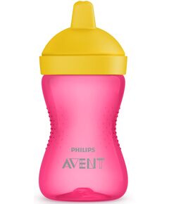 Чашка-непроливайка Avent з твердим носиком, 300мл, 18міс+, рожевий, фото  | SNABZHENIE.com.ua