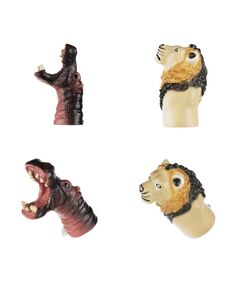 Ігровий набір Same Toy Пальчиковий театр Бегемот та Лев, 2шт, фото  | SNABZHENIE.com.ua