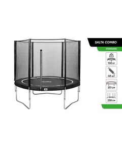 Батут Salta Combo круглий, 251см, чорний, фото  | SNABZHENIE.com.ua