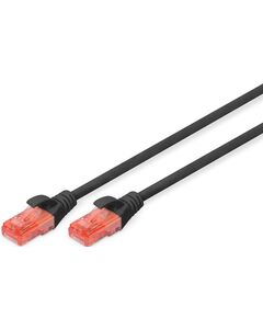 Патч-корд DIGITUS CAT 6 UTP, 2м, AWG 26/7, Cu, LSZH, чорний, фото  | SNABZHENIE.com.ua