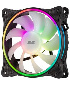 Корпусний вентилятор 2E GAMING F120OI-ARGB, 120мм, 1200rpm, 3pin, 3pin +5VARGB, 25.3dBa, чорний, фото  | SNABZHENIE.com.ua