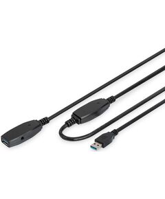 Подовжувач DIGITUS USB 3.0 Active Cable, A/M-A/F, 15м, чорний, фото  | SNABZHENIE.com.ua