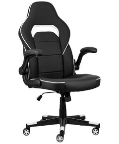 Крісло 2E GAMING HEBI, ПУ шкіра, Foldable Armrests, чорно-білий, фото  | SNABZHENIE.com.ua