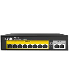Комутатор Netis P110C 10xFE (8xPoE), 120Вт, Некерований, фото  | SNABZHENIE.com.ua