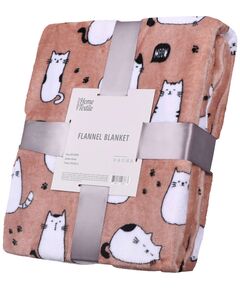 Плед ARDESTO Flannel, 160х200см, 100% поліестер, котики, фото  | SNABZHENIE.com.ua