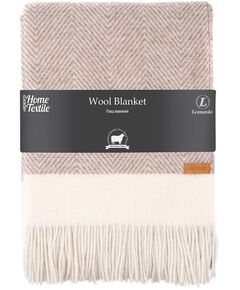 Плед ARDESTO Leonardo Bianco, 140x200см, 100% вовна, бежевий, фото  | SNABZHENIE.com.ua