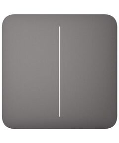 Кнопка для двоклавішного вимикача Ajax SoloButton 2-gang for LightSwitch, Jeweler, бездротовий, grey, фото  | SNABZHENIE.com.ua