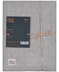 Скатертина ARDESTO Oliver, 120х136см, 100% бавовна, сірий, фото  | SNABZHENIE.com.ua