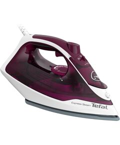 Праска Tefal Express Steam, 2400Вт, 270мл, паровий удар -160гр, постійна пара - 30гр, керам. підошва, бордовий, фото  | SNABZHENIE.com.ua