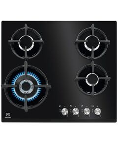 Варильна поверхня Electrolux газова на склі, 60см, чавун, чорний, фото  | SNABZHENIE.com.ua