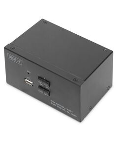 Комутатор DIGITUS Desktop HDMA KVM, 2 Port, Dual Display, 4K, фото  | SNABZHENIE.com.ua