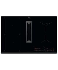 Варильна повверхня Electrolux індукційна, 80см, розширена зона, вбудована витяжка,  чорний, фото  | SNABZHENIE.com.ua