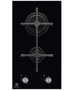 Варильна поверхня Electrolux газова на склі, 30см, чавун, Доміно, чорний, фото  | SNABZHENIE.com.ua