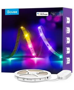 Govee Стрічка світлодіодна розумна H618С RGBIC Basic Wi-Fi + Bluetooth LED Strip Light 10м Білий, фото  | SNABZHENIE.com.ua