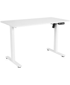 Стіл комп'ютерний 2E СЕ120W-MOTORIZED, регулювання висоти, електропривiд 220В, 73/118х120x60см, білий, фото  | SNABZHENIE.com.ua