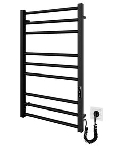 Рушникосушка Mario електрична Преміум Класік-I, 800x500x80мм, таймер-регулятор, нерж.сталь, чорний матовий, фото  | SNABZHENIE.com.ua